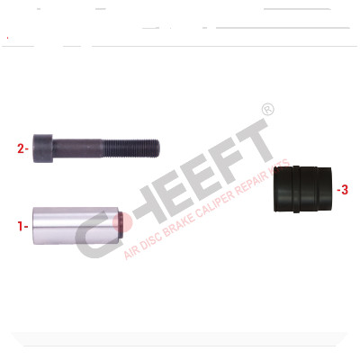 Р/К суппорта KNORR SB5/6/7 направляющая с рез. втулкой 80mm CHEEFT 1006