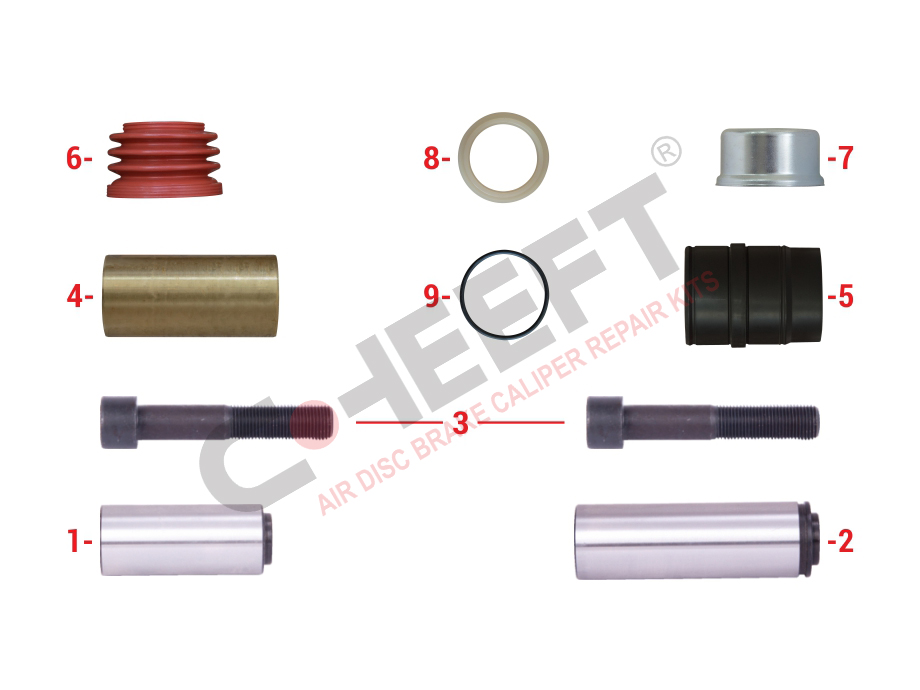 РМК суппорта KNORR SB6/7 (Комплект направляющих) CHEEFT 1027