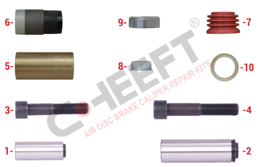 Р/К суппорта KNORR SB6/7/SN6/7/SK7/SL7/SM7 направляющие CHEEFT 1039