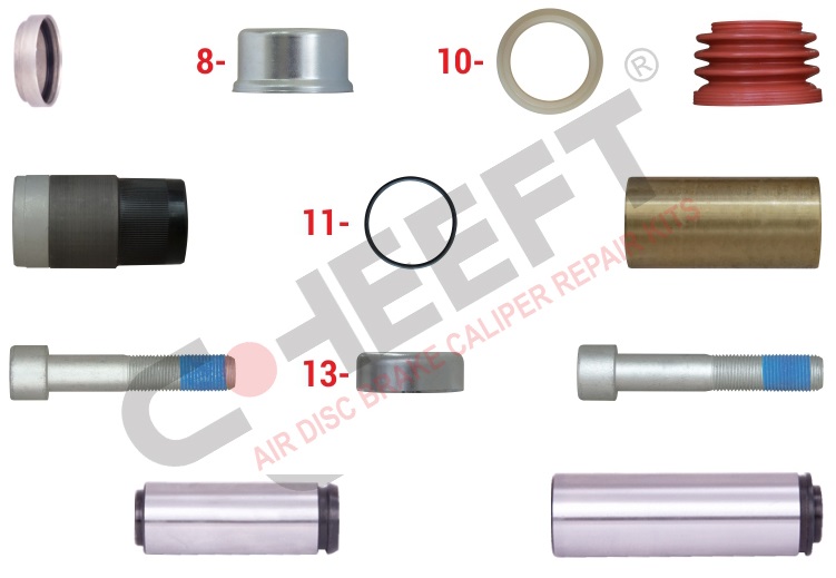 Р/К суппорта KNORR SB6/7/SN6/7/SK7/SL7/SM7 направляющие комплект CHEEFT 120301