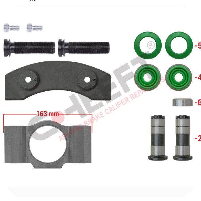 РМК суппорта MERITOR DX195 (Толкатели колодки с пластиной, правый) FREENCO 20195008