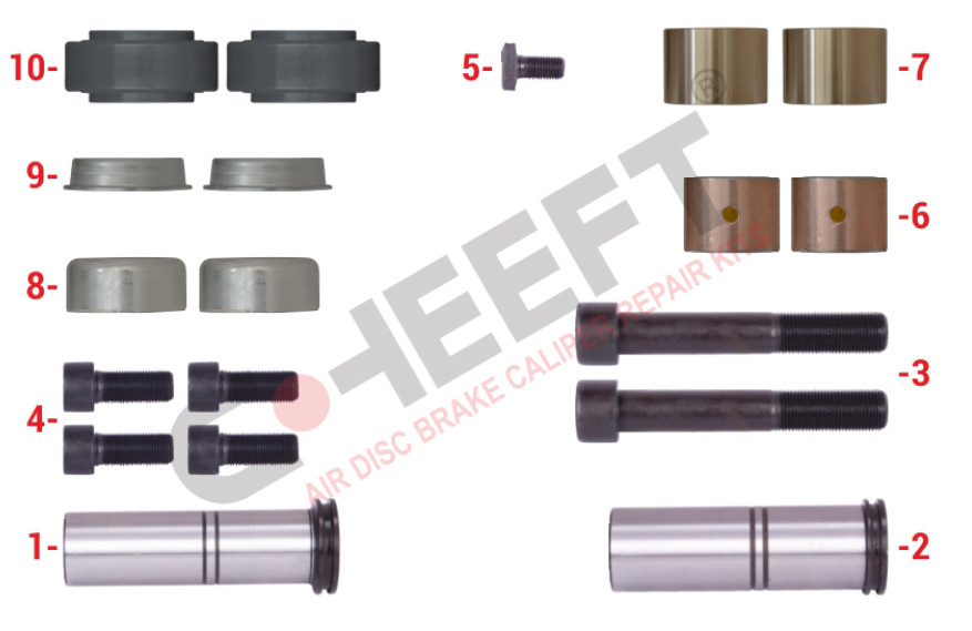 РМК суппорта MERITOR ELSA 195 комплект направляющих (овальная втулка) CHEEFT 2247