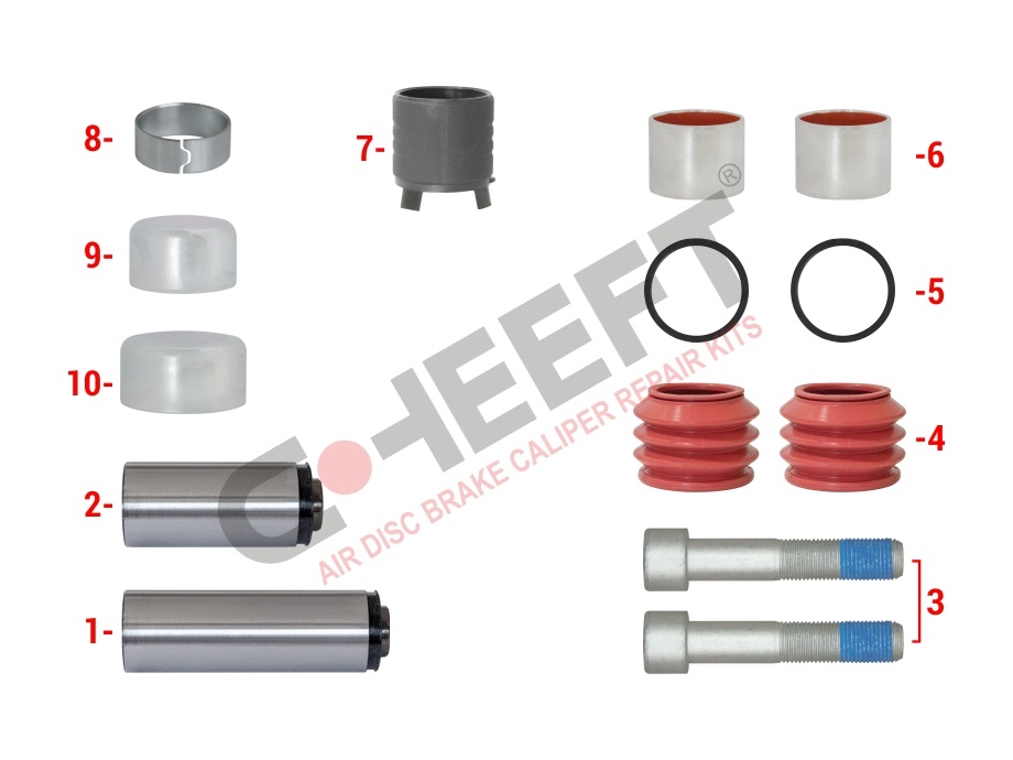 Р/К суппорта HALDEX MODUL T GEN1/2 направляющие SAF SBS2220 CHEEFT 6032