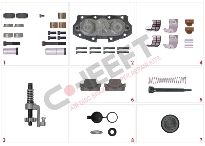 Р/К суппорта MERITOR ELSA 195/225 полный RENAULT, VOLVO CHEEFT CHS2005
