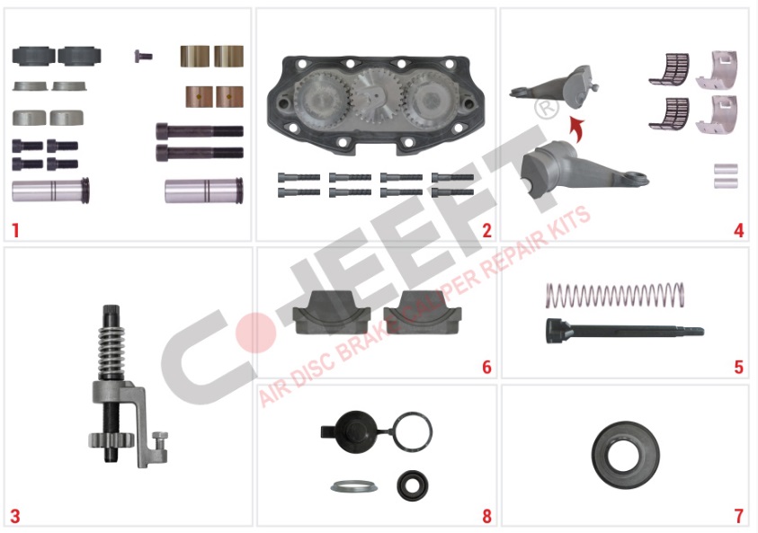 Р/к суппорта MERITOR ELSA 195/225/EX225 RADIAL/AXIAL полный ремкомплект CHEEFT CHS2056