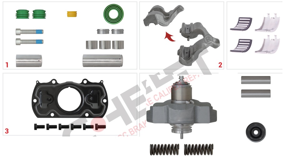 Р/К суппорта WABCO MAXX 22T полный (без плиты) правый CHEEFT CHS3009-1