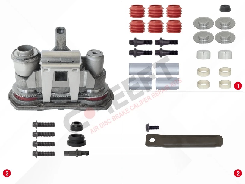 Р/К суппорта HALDEX MODUL X GEN 2 механизм в сборе с направляющими CHEEFT CHS4001