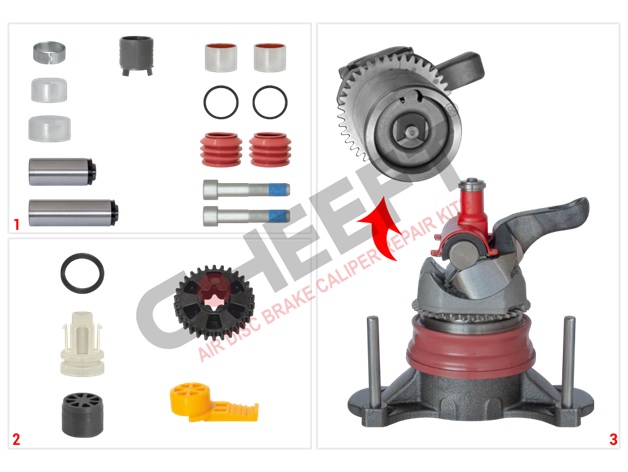 Р/К суппорта HALDEX MODUL T механизм в сборе с направляющими GEN2 CHEEFT CHS6003