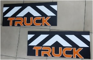 Брызговик колеса 570*240мм KAMAZ TRUCK самосвал к-т 2шт Бризгард RABR111
