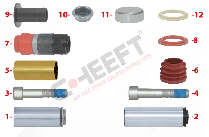 Р/К суппорта KNORR SM7 rкомплект направляющих CHEEFT 126500