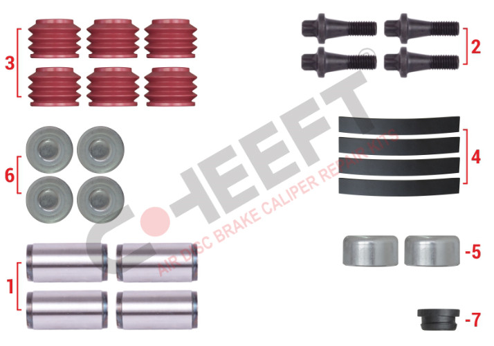 РМК суппорта HALDEX MODUL X GEN1 комплект направляющих CHEEFT 402400