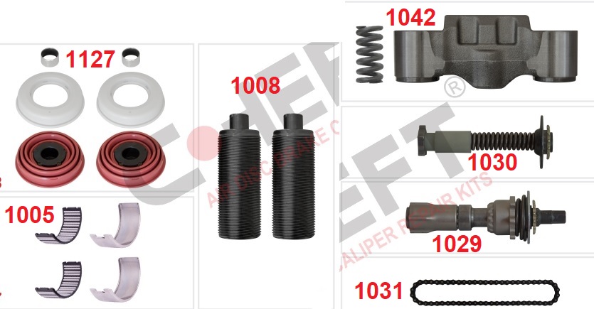 Р/К суппорта KNORR SN6/7/SK7 (бинокль в сборе с подводками, подшипниками и пятаками) CHEEFT CHS1007-1